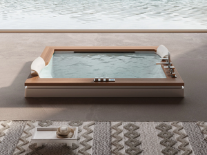 AURA PLUS - 2 seater built-in hydromassage bathtub - Bathtub by Jacuzzi®