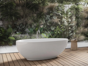 DESIRE - Freestanding oval acrylic bathtub - Bathtub by Jacuzzi®