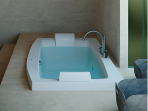 THE ESSENTIALS INVITA - 2 seater hydromassage rectangular bathtub - Bathtub by Jacuzzi®