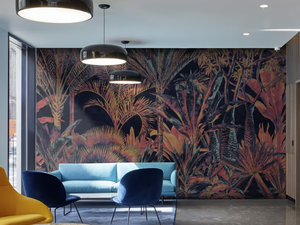 CAVE PAINTING - Wallpaper with floral pattern - Wallpaper by Jannelli&Volpi