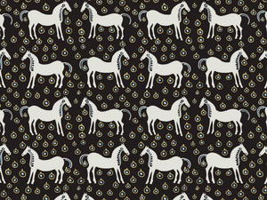 MUSTA TAMMA - UV stable nonwoven wallpaper - Wallpaper by Jannelli&Volpi