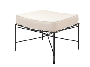 AMALFI - Stainless steel footstool - Pouf by JANUS et Cie