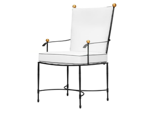 AMALFI - Stainless steel garden chair with armrests - Chair by JANUS et Cie
