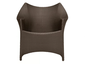 AMARI - JanusFiber® garden armchair with armrests - Armchair by JANUS et Cie