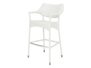 AMARI - JanusFiber® stool with armrests - Stool by JANUS et Cie