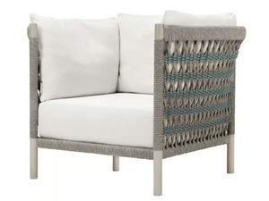 ANATRA - Olefin rope armchair with armrests - Armchair by JANUS et Cie