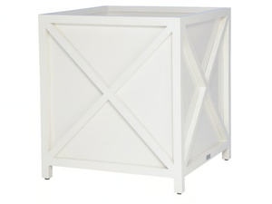 AZIMUTH CROSS - Square powder coated aluminium planter - Accessories by JANUS et Cie