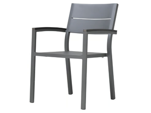 DUO - Stackable garden chair with armrests - Chair by JANUS et Cie