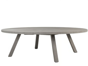 GINA - Round teak dining table - Table by JANUS et Cie