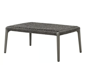 KNOT - Olefin rope and aluminium footstool - Pouf by JANUS et Cie