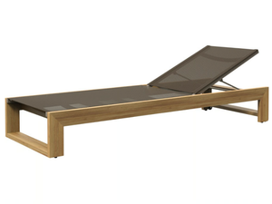 MATISSE TEAK - Recliner teak sun lounger - Armchair by JANUS et Cie