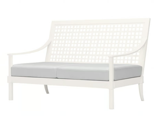 QUADRATL - 2 seater aluminium sofa - Sofa by JANUS et Cie