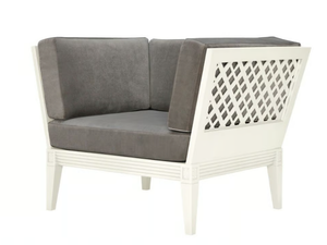 QUADRATL - Club aluminium armchair with armrests - Armchair by JANUS et Cie