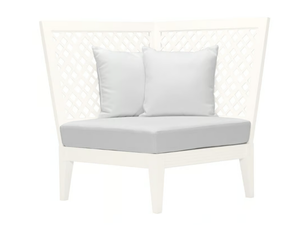 QUADRATL MODULE CORNER - Aluminium corner module - Armchair by JANUS et Cie
