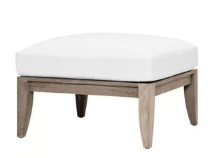 RELAIS - Teak footstool - Pouf by JANUS et Cie