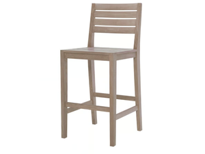 RELAIS - Teak stool - Stool by JANUS et Cie