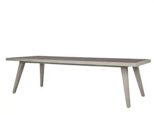 ROCK GARDEN - Teak rectangular garden table with ceramic insert - Table by JANUS et Cie