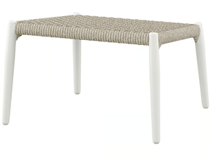 RONDO - Rectangular low aluminium garden side table - Side table by JANUS et Cie