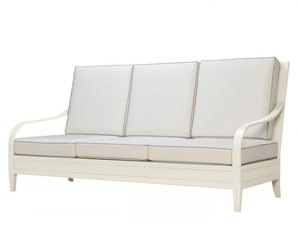 SAVANNAH - 3 seater powder coated aluminium sofa - Sofa by JANUS et Cie