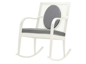 SAVANNAH - Rocking powder coated aluminium chair with armrests - Chair by JANUS et Cie