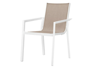 TRIG - Stackable garden chair with armrests - Chair by JANUS et Cie