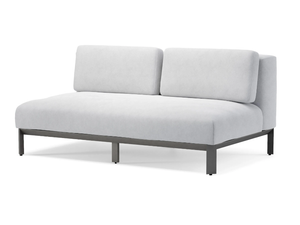 MAUROO - 2 seater sectional acrylic garden sofa - Sofa by Jardinico