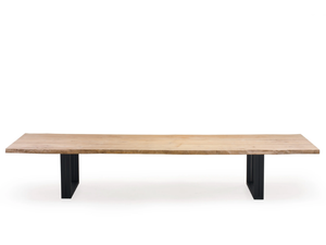 NATURE - Rectangular aluminium and wood garden table - Table by Jardinico