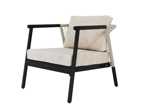 NERO - Teak easy chair with armrests - Armchair by Jardinico