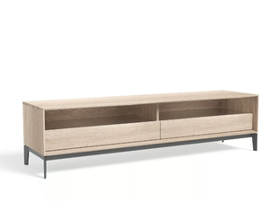 LINK+ LNTV22ZN - Low wooden TV cabinet with doors - Cabinet by JAVORINA