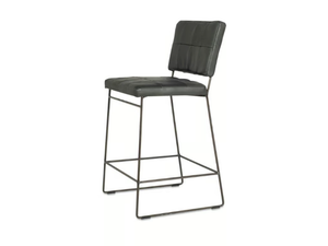MILA - Sled base high stool with back - Stool by Jess