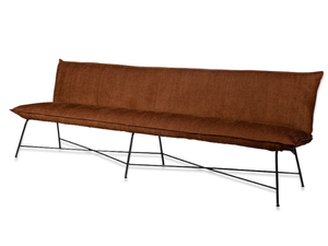 VIDAR - Fabric bench with back - Bench by Jess
