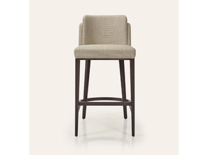 AGGY M1174 - High fabric stool with back - Stool by JMS