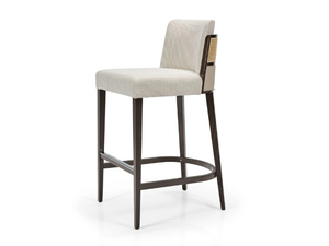 AGGY M1176 ST - High fabric stool with back - Stool by JMS