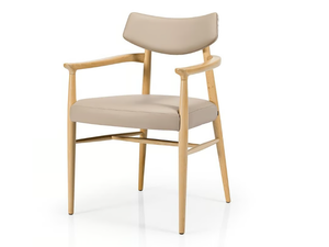 BIZU M1131UU - Upholstered wooden chair with armrests - Chair by JMS