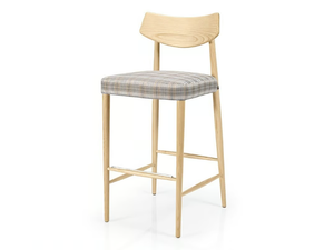 BIZU M1132UW - Upholstered wooden barstool - Stool by JMS