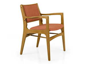 GEMMA M1084CUUPA - Upholstered wooden chair with armrests - Chair by JMS