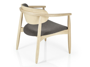 JOANNA - Wooden restaurant chair with armrests - Chair by JMS