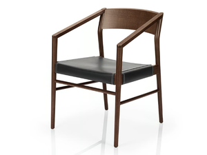 LEONOR M925C LW - Solid wood chair with armrests - Chair by JMS