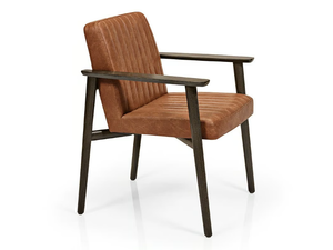 ZOE M1142CV - Upholstered wooden chair with armrests - Chair by JMS