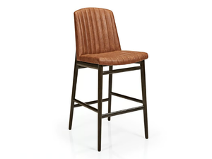 ZOE M1144CV - Upholstered wooden barstool with footrest - Stool by JMS