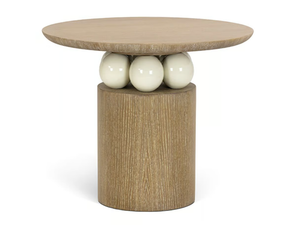 CORINA - Round oak coffee table - Coffee table by JOSÉ LEITE DE CASTRO