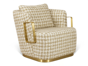 DOM - Fabric armchair with armrests - Armchair by JOSÉ LEITE DE CASTRO