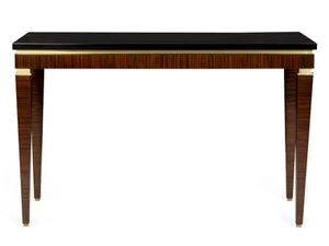 IRMA - Rectangular ebony and granite console table - Console by JOSÉ LEITE DE CASTRO