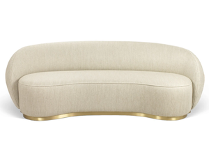 ONARA - 3 seater curved fabric sofa - Sofa by JOSÉ LEITE DE CASTRO