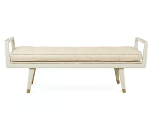 PRINCE - Upholstered lacquered wooden and fabric bench - Bench by JOSÉ LEITE DE CASTRO