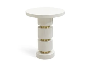 SAHARA - Round wooden high side table - Coffee table by JOSÉ LEITE DE CASTRO