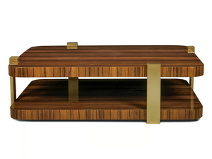 TWICE - Low rectangular wooden coffee table - Coffee table by JOSÉ LEITE DE CASTRO