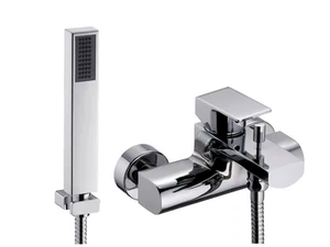 ARCH - Wall-mounted bathtub/shower mixer with hand shower - Tap by JUSTIME