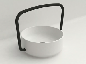 CHAPTER - Round washbasin with integrated faucet - Washbasin by JUSTIME