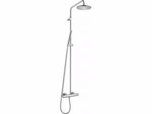 CHAPTER - Wall-mounted chromed brass shower system with hand shower - Shower by JUSTIME